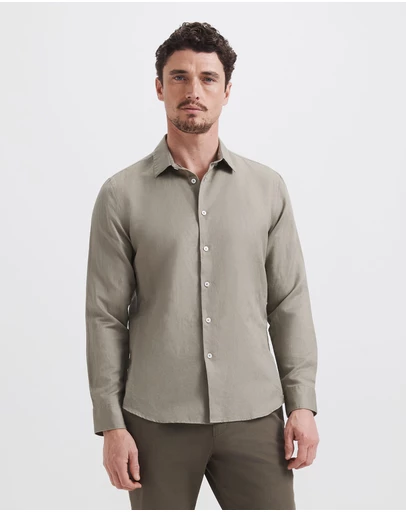 SABA - Reeves Long Sleeve Classic Linen Cotton Shirt