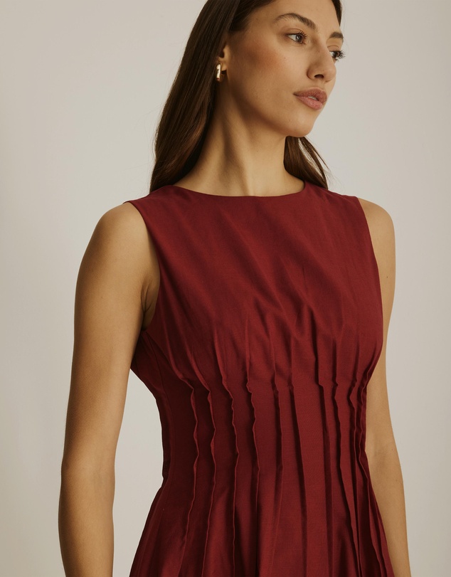 Atmos&Here - Anna Pintuck Maxi Dress