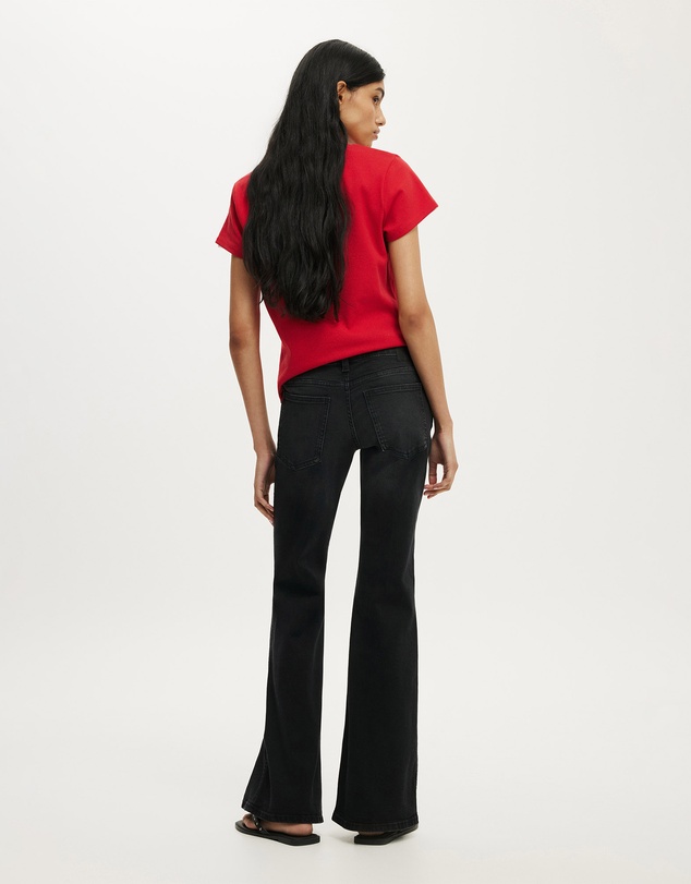 Cotton On - Petite Mid Rise Bootcut Jean