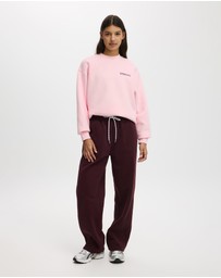Cotton On Body Active - Plush Graphic Crew Sweatshirt