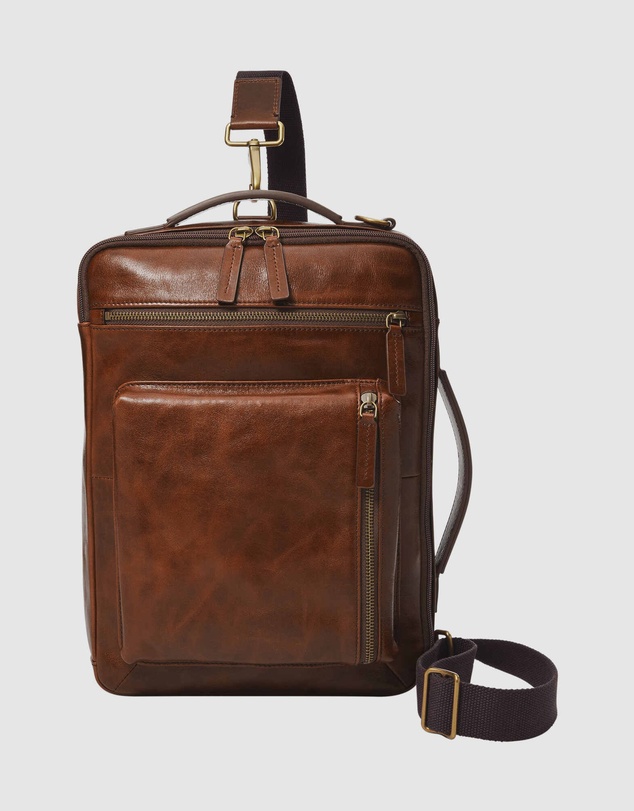 Fossil - Fossil Buckner Brown Laptop Bags MBG9598222