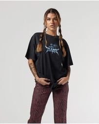Old Flame Label - Azurite Tee