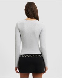 Cotton On - Longline Crew LS Top