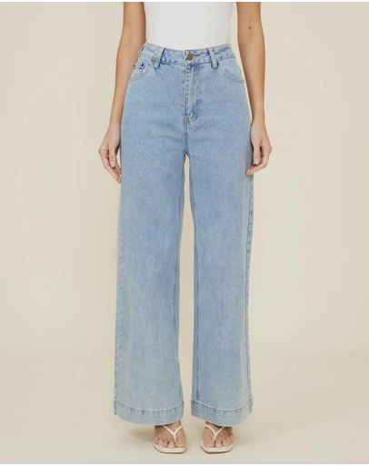 The Fated - Crop Wide Leg Jeans