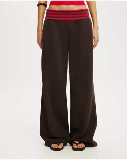 Cotton On - Fold Over Waistband Sweatpant