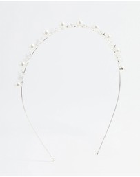 Lovisa - Silver Pearl Flower Headband