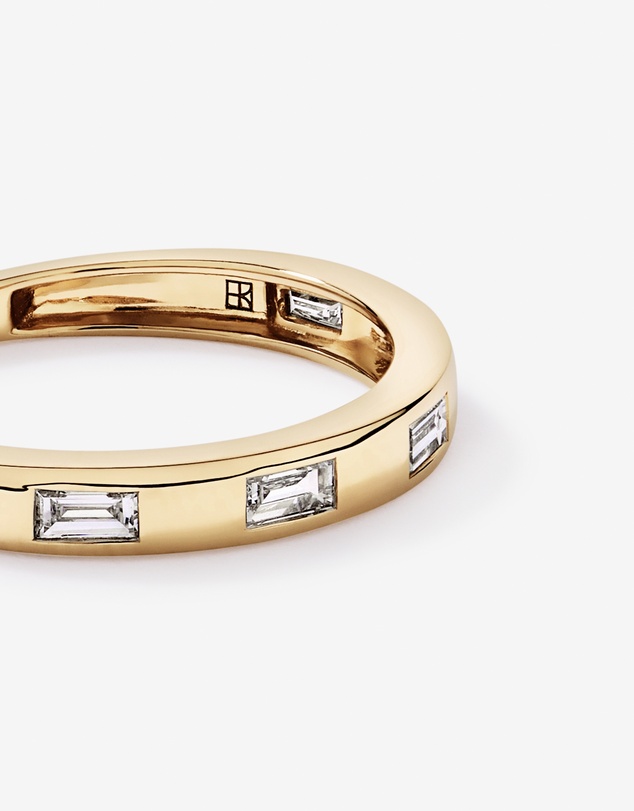 Michael Hill - 0.22TW Baguette Laboratory-Grown Diamond Wedding Band in 14kt Yellow Gold