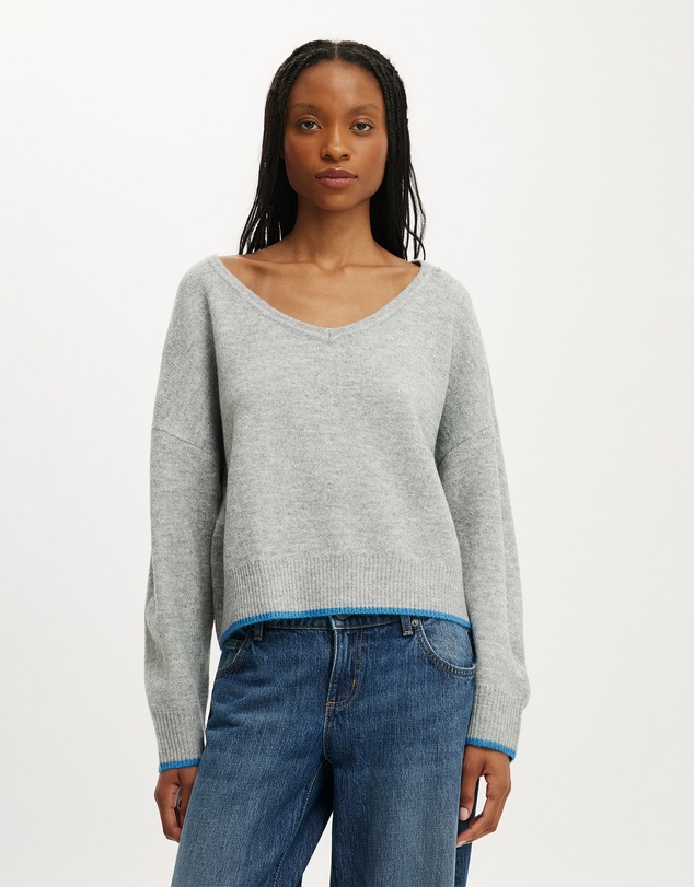 Cotton On - Softest Luxe Slouchy V Knit