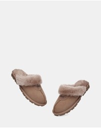 EVERAU - Australian Shepherd Ugg Waffle Slipper Sheepskin Upper House Shoes