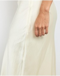 AERE - Bias Maxi Satin Skirt