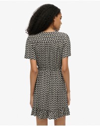 Superdry - Short Sleeve Mini Wrap Slim Fit Dress
