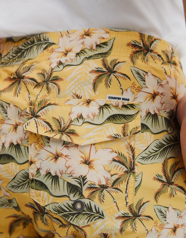 Country Road - Tropical Print Swim Short