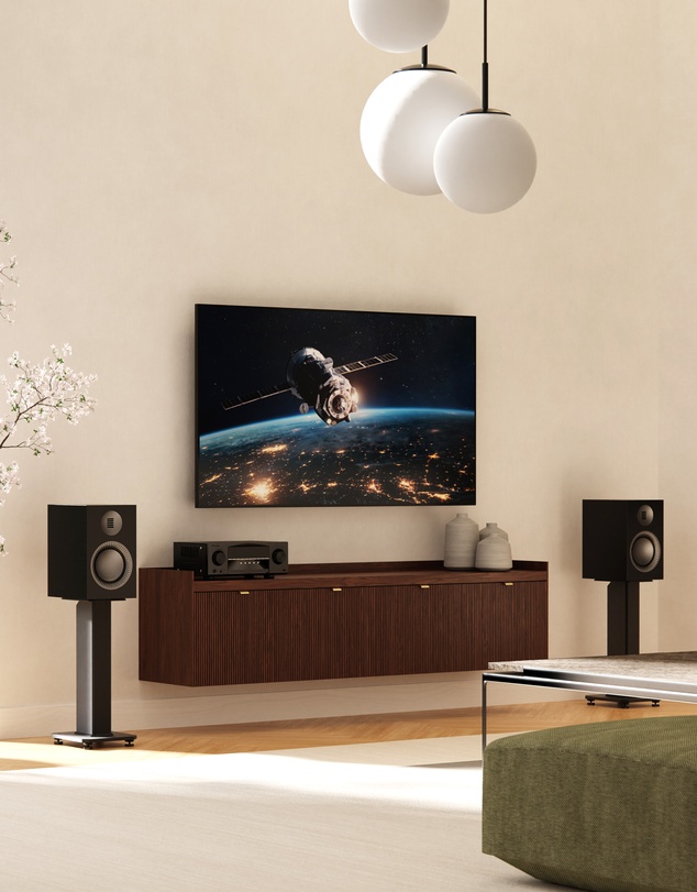 iWorld - Kanto TUK (2nd Gen) 260W Premium Powered Speaker System with Bluetooth 5.4, Dual RCA and USB-C Inputs - Matte Black w/ Gunmetal