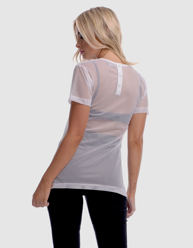 DVNT - Sheer Boyfriend-Cut Top