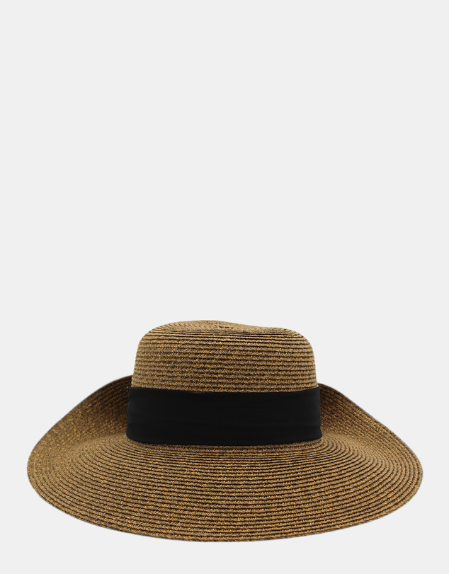 Morgan & Taylor - Shay Braided Straw Sun Hat in Brown