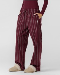 Lorna Jane - Campus Stripe Flannel Lounge Pants