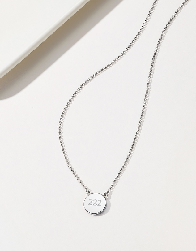 Mestige - Angel Number Necklace 222 - Silver Plated