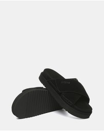 EVERAU - EverAU Ugg Lilac Cow Suede Upper Sandals