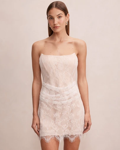 Forever New - Brenna Corset Lace Mini Dress