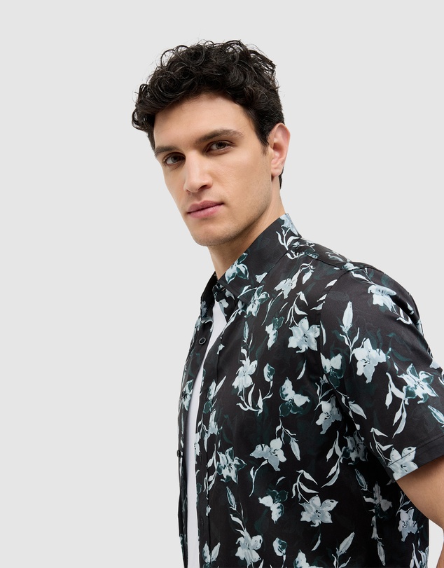 Politix - Shadow Floral Short Sleeve Shirt