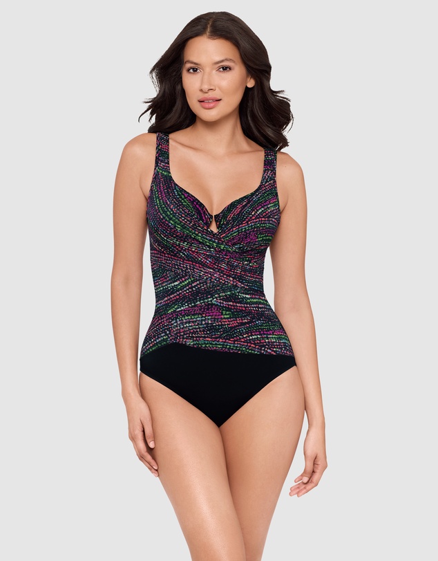 Miraclesuit Swimwear  - Light Show Layered Escape Underwired One Piece Shaping Swimsuit