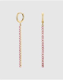 Rosefield - The West Village Pink Watch and Rose Earrings Set