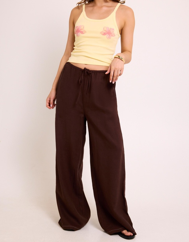 Subtitled - Hideaway Linen Wide Leg Pants