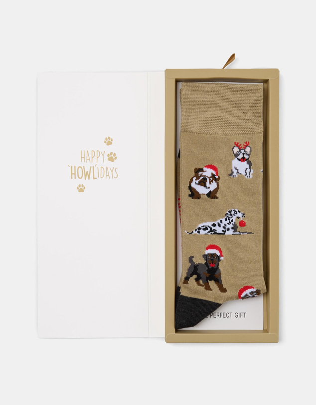 Bamboozld - Happy Howlidays Bamboo Socks Card