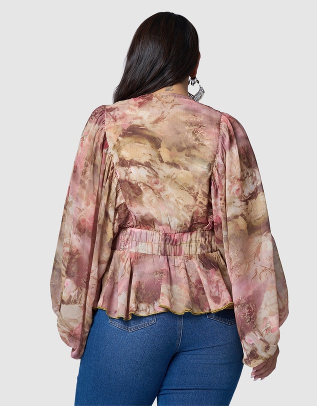 The Poetic Gypsy - Aura Peplum Blouse