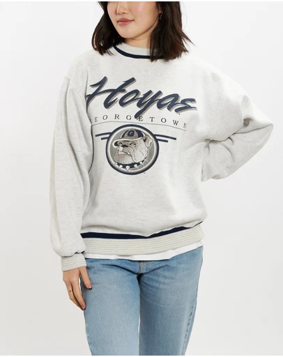 Vintage by The Real Deal - Pre Loved - 90s NCAA Georgetown Hoyas Sweatshirt