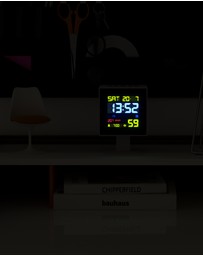 Newgate - Newgate Monolith Lcd Alarm Clock White