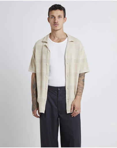 Arvust - Knitted Shorts Sleeve Resort Shirt