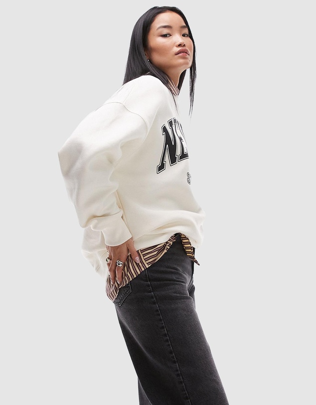 TOPSHOP - Barrel Mid Rise Jeans
