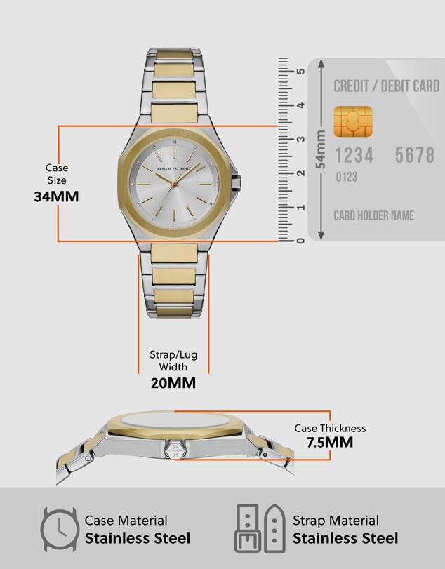 Armani Exchange - Two Tone Analogue Watch