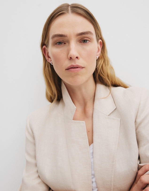 Country Road - Organically Grown Relaxed Fit Linen Blazer