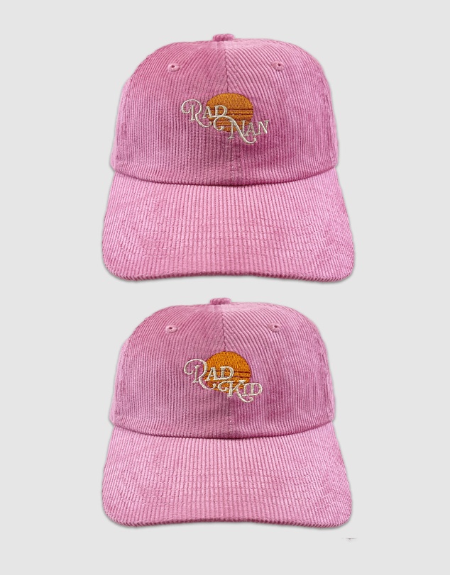 Banabae - Rad Nan and Rad Kid Baseball Cord Cap Bundle in Pink