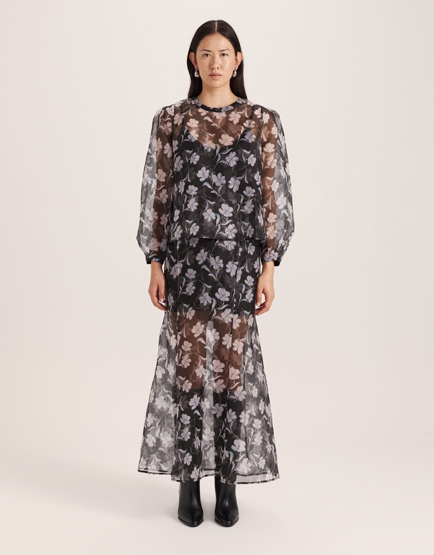 SABA - Primrose Silk Organza Top
