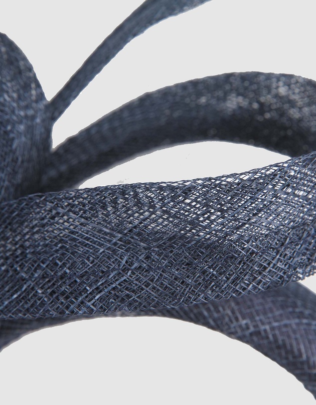 Max Alexander - Navy Sinamay Bow Racing Fascinator Headband