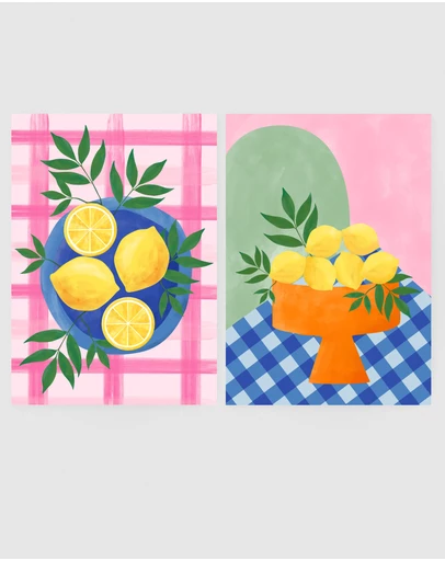 Inka Arthouse - Summer Lemons Set by Elena Ristova