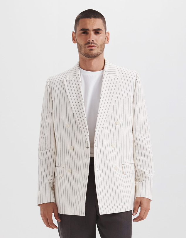 SABA - Harrison Stripe Linen Blazer