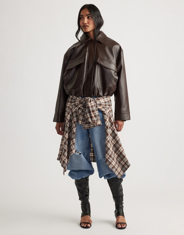 Decjuba - Reece PU Bomber Jacket