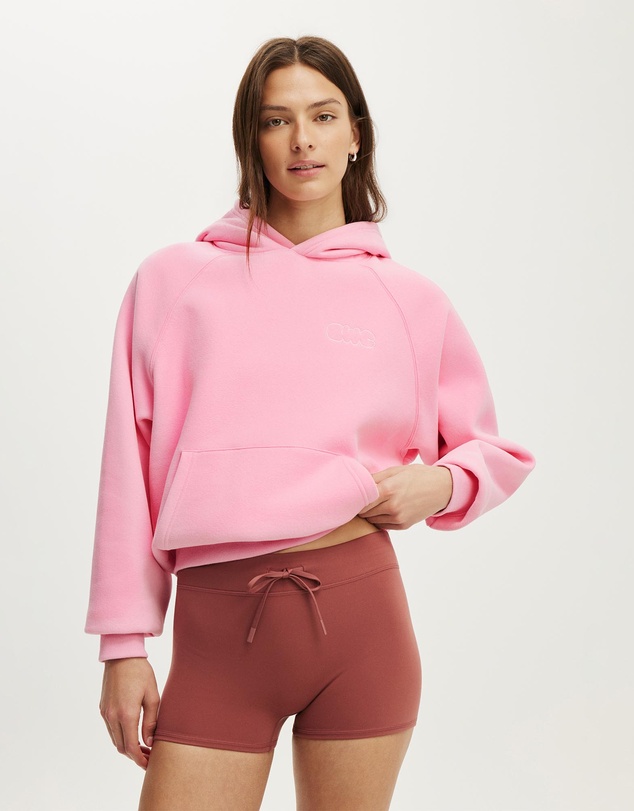 Cotton On Body Active - Plush Premium Graphic Raglan Hoodie