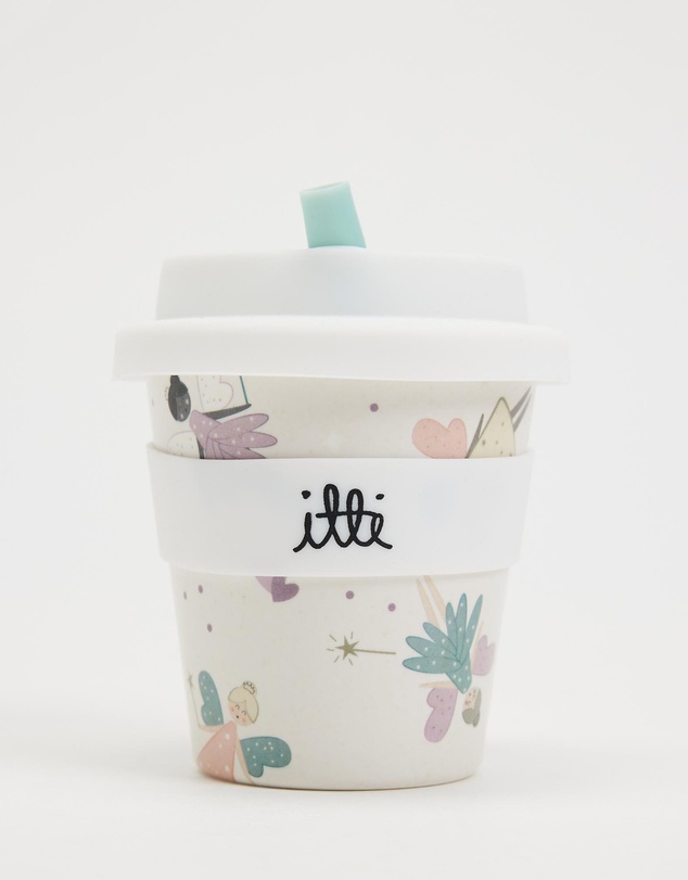 itti bitti - Reusable Baby Cino Cup with 2 Straws - Fairy Magic