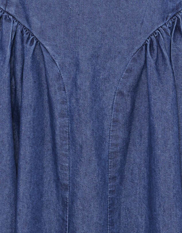 Petal & Pup - Milford Halterneck Midi Dress - Dark Denim