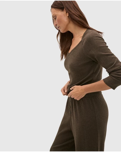 Seed Heritage - Pointelle Top and Pant PJ Set