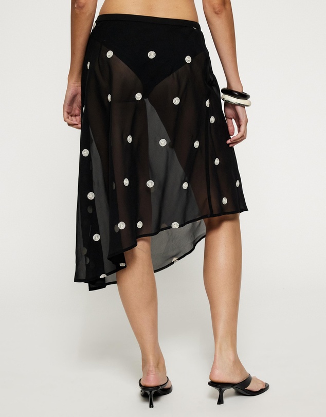 Lover - Andie Polka Dot Asymmetric Skirt