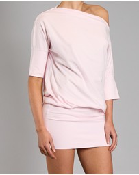 Love and Nostalgia - Gabby Ballet Tee Dress - Baby Pink