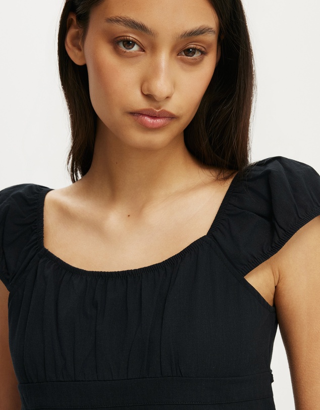 Cotton On - Tie Back Babydoll Top