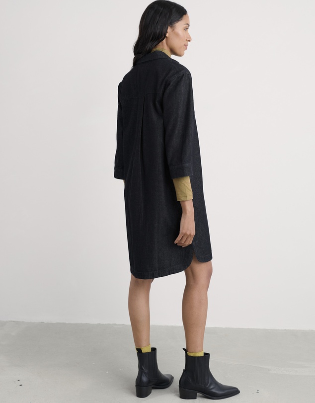 Seasalt - Seasalt Cornwall Navy Guidebook Denim Shirt Dress