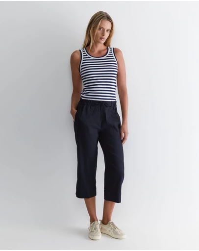 Sportscraft - Rosa Crop Linen Pant